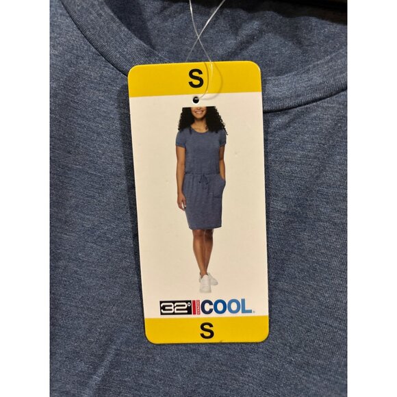 NWT 32 DEGREES Cool Ladies Comfy Dress Elastic Waist - Picture 2 of 4